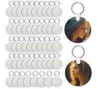 150 Pcs of Keychain Heat Sublimation Blank Set, Easy to use, Double-Sided Heat Transfer Printing of raw Materials, DIY Process, do it Yourself (Rotundity)