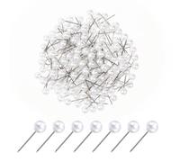 150 PCS Pearl Push Pins Pearl Pins for Bouquets Sewing Pins for Fabric Round Short World Map Pin Board Cork Boards Decorative Thumb Tacks for Sewing Craft Wedding Holiday DIY Accessories