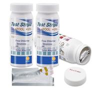 150 Pcs PH Test Strips, 3 in 1 Swimming Pool Test Strips, Spa Pool Testing Strips for Rapid Measurement Water Lazy Spa Tubs Pool Water Testing Kit Accessories Easy to Use Design