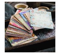 150 Pcs Rainbow Color Texture Background Craft Paper Collage Journal Ephemera DIY Album Scrapbooking Material Pack(Blossoming)