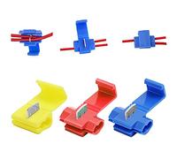 150 pcs Scotch Lock Wire Connectors, Quick Splice Wire Connectors, Solderless Snap Electrical Connector, Blue, Wire Splice Connector, Insulated Wire Crimp Connectors Terminal Joint 22-10 AWG