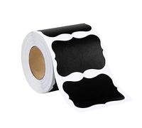 150 Pcs Small Chalkboard Stickers Labels Large Blackboard Stickers Black Chalk Sticker Labels Food Container Stickers Storage Bin Labels