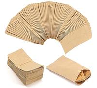 150 Pcs Small Envelopes, Mini Kraft Paper Envelopes 6 × 10 cm Paper Bag Coin Money Seed Envelopes, Small Brown Envelopes for Seeds, Coins, Money, Cash, Wages, Beads, Trinkets, Stamps, Tiny Objects