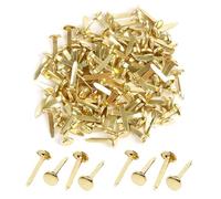 150 Pcs Split Pins,8x19mm Round Head Paper Fasteners,Multi-Purpose Metal Paper Fasteners,Mini Brass Brads butterfly pins,Smooth Mini Pin for DIY Crafts Projects Scrapbooks Cards Photo Walls(Gold)