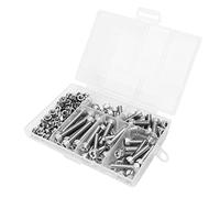 150 Pcs Stainless Steel M5 Hex Socket Screws Nuts Kit DURABLE AND PRECISE FASTENING SOLUTION FOR VARIOUS APPLICATIONS