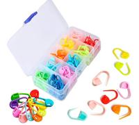 150 Pcs Stitch Markers - Crochet Knitting Markers, with Compartment Box,10 Colors, for Crafting
