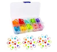 150 Pcs Stitch Markers - Crochet Stitch Marker, stitch markers crochet, Knitting Markers,10 Colors, with Box for Crafting