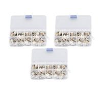 150 Pcs White Flower Button Pins, Decorative Brooch Buckle for DIY Crafts Sewing Repair, Mini Collar Button Pins with Iron and Plastic Construction for Clothing