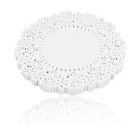 150 PCS White Lace Paper Doilies,Disposable Foil Lace Placemats Oil Absorbing Decorative Tableware Paper Placemats Round for Cakes Desserts Table Settings