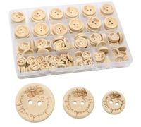 150 Pcs Wooden Buttons, Natural Wooden Buttons Cardigans Knitting Buttons, Handmade Buttons 15/20/25 mm for DIY Sewing Craft Decorations (Bee)