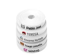 150 Personalised Iron-On Name Labels for Clothes. Fairy Icons, Washable Fabric Labels for School, Nursery, Care Home & Hospital