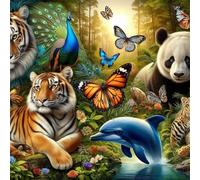 150 Piece Jigsaw Puzzle for Adults,Butterflies Animals Landscapes 26 x 26 Inches DIY Educational Game Challenge puzzle for adults teens decoration puzzles Suitable Wall Decoration Gifts Relax