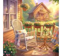 150 Piece Jigsaw Puzzle for Adults,Houses Gardens Time 26 x 26 Inches DIY Educational Game Challenge puzzle for adults teens decoration puzzles Suitable Wall Decoration Gifts Relax