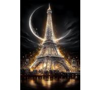 150 Piece Jigsaw Puzzle for Adults Landscape Eiffel Tower, Fun Challenges, Puzzle Game, Perfect for Relaxation, Puzzles for Adults 150 Pieces