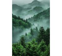 150 Piece Jigsaw Puzzle for Adults Misty Jungle, Fun Challenges, Puzzle Game, Perfect for Relaxation, Puzzles for Adults 150 Pieces