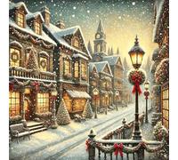 150 Piece Jigsaw Puzzles for Adults Christmas Street, Impossible Puzzle for adults, Challenging Adult jigsaw puzzles 150 pieces, puzzle Classic Educational Games, Fun Activity for Family