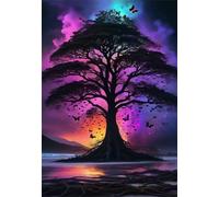 150 Piece Jigsaw Puzzles for Adults, Magical Tree of Life 13.8x9.8 inch, Challenging Brain Teaser Puzzle, Premium Cardboard Hobby Gift for Adults & Seniors