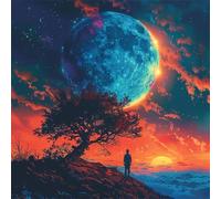 150 Piece Jigsaw Puzzles for Adults Mountain Universe View, 65x65cm Puzzles for adults 150 Pieces, Fun Present & Activity for Home, Jigsaw Puzzle for Birthday