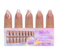 150-Piece Practical French Nail Set for Pressing Manicure Beauty Essential Removable for Stylish Women's Nail Accessories