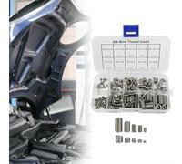 150-Piece Stainless Steel Wire Thread Insert Kit for -M8 | Helicoil-Type Thread Repair - -Cross-Section, Locking & Standard Options, Automo