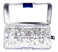 150-Piece White Silicone O-For Ring Seal Kit for Automotive, Machinery & Plumbing - Heat Resistant, Wear Resistant, Resistant, 30 Standard Sizes