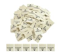 150 Pieces Clothing Labels, Clothing Collar Labels, Handmade Fabric Labels with Love, Double-Sided Woven Clothing Labels, Hand-Sewn Clothing Labels, for Fabric DIY Fabric Label Decoration
