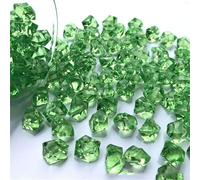 150 Pieces Fake Crushed Ice Rocks Jewels for CRYSTAL Plastic Jewels Gem Acrylic for CRYSTAL Gem Stone for Vase Fillers Party Table Scatter Wedding Food Display (Grass Green)