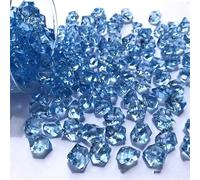 150 Pieces Fake Crushed Ice Rocks Jewels for CRYSTAL Plastic Jewels Gem Acrylic for CRYSTAL Gem Stone for Vase Fillers Party Table Scatter Wedding Food Display (Light Blue)