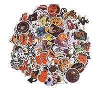 150 Pieces Halloween Doodle Stickers Fun Gift Anime Stickers DIY Pumpkin Ghost Witch Skeleton Waterproof Decals Cool Stickers PVC Stickers for Laptop Scrapbook Halloween Party Decorations