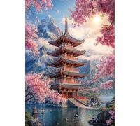 150 Pieces Jigsaw Puzzles For Adults Educational Game Challenge Toy Gifts 150 piece puzzles for adults Family Activity Game Puzzle Snow Mountain Tower Flowers