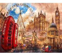 150 Pieces Jigsaw Puzzles for Adults,Family Challenging Puzzle Game,Fun Intellectual Art puzzles for Decompression and Home Decor Retro London Architecture(13.7x9.8 inch)