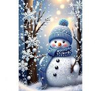 150 Pieces Jigsaw Puzzles for Adults,Family Challenging Puzzle Game,Fun Intellectual Art puzzles for Decompression and Home Decor Smiling Snowman(13.7x9.8 inch)