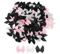 150 Pieces Mini Bows, Simple Solid Color Bow Decoration, DIY Craft Jewelry Accessories, Sewing Fabric Ribbons, Scrapbook Decoration
