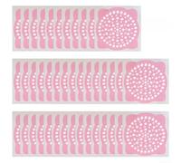 150 Pieces Shower Drain Covers Floor Drain Stickers with Mesh Filter and Strong for Multi Purpose Use in Bathroom Kitchen and Laundry Room Drains (pink)