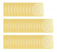 150 Pieces Shower Drain Covers Floor Drain Stickers with Mesh Filter and Strong for Multi Purpose Use in Bathroom Kitchen and Laundry Room Drains (white)