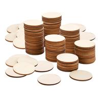 150 Pieces Unfinished Wood Circles for Crafts, 1.5 Inch Wood Rounds Wooden Disc Circles Blank Natural Wood for DIY Painting Carving Art Craft