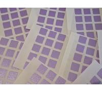 150 Purple Square Stickers - Sticky Coloured Self Adhesive Squares for Colour Coding