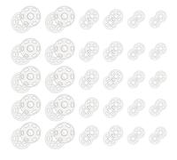 150 Sets Clear Snap Fasteners for Sewing, Plastic Clear Sew on Snaps Buttons Invisible Plastic Clear Buttons Round Clear Press Button Fasteners Buttons for Shirts Sewing Clothing DIY Craft 7.5/10/15mm