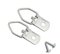 300 Pcs D-Ring Steel Picture Hangers with Screws Picture Frames Picture Hang Solutions, for Hanging Clock Paintings Artwork Picture Frame Hook Photos
