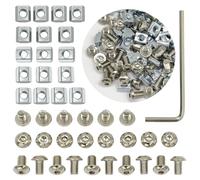 150 Sets Screws Nuts Kit for 2020 Series Conrner Bracket Connector,150Pcs M5 T Nuts+150Pcs M5 x 8mm Hex Socket Head Screws for Aluminum Profile Accessories(M5)