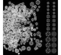 150 Sets Transparent Snaps for Sewing Invisible, 3 Sizes Sew on Snaps for DIY Project, Snap Buttons for Clothes, Pants, Backpacks, Shirts, Windbreakers, Clear Buttons for Sewing 7mm/10mm/15mm