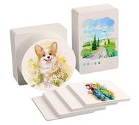 150 Sheets 3 Sizes Watercolour Paper Bulk, 140 lb/300 GSM Cold Press Thick Water Colour Paper Pad, Artist Painting Drawing Paper, Art Supplies for Students Artists, Sketch Painting