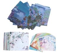 150 Sheets Origami Paper Patterned 15*15cm Both Sides Elegant Flowers Art for Kids Decoupage DIY Scrapbooking