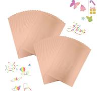 150 Sheets Rose Gold Reactive Foil，Foil Paper for Toner Foiling Foil by Laser Printer and Laminator, for Scrapbooking Paper Crafts 7.9x11.4inch
