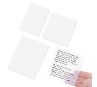 150 Sheets Transparent Sticky Notes Pad, 3 Sizes Clear Sticky Notes Pads Set Waterproof Self-Adhesive Translucent Memo Tabs, Books Annotating Message Reminder for School, Office
