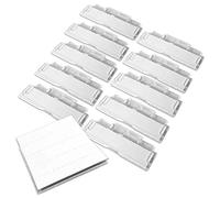150 Suspension File Tabs And Inserts - Clear Plastic Filing Cabinet Tab Hanging File Tabs & Repositionable Label Insert File Name Tags For Suspension Folders Filing Index Dividers (150 Tabs & Inserts)