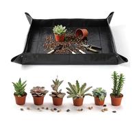 150 X 100 Cm Foldable Plant Repotting Mat, Potting Mat for Indoor Plants Transplanting Extra Large Potting Tray Waterproof Plant Pottings Mats Portable Gardening Tray for Succulents Soil Mess Control