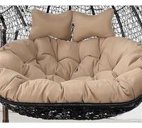150 x 110cm/59 x 43in Egg Chair Swing Cushion, 2 Person Hanging Egg Chair Cushion Replacement, Double Hanging Basket Chair Cushion(Only Cushion) (K)