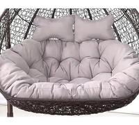 150 x 110cm/59 x 43in Egg Chair Swing Cushion, 2 Person Hanging Egg Chair Cushion Replacement, Double Hanging Basket Chair Cushion(Only Cushion) (O)