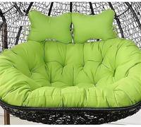 150 x 110cm/59 x 43in Egg Chair Swing Cushion, 2 Person Hanging Egg Chair Cushion Replacement, Double Hanging Basket Chair Cushion(Only Cushion) (E)